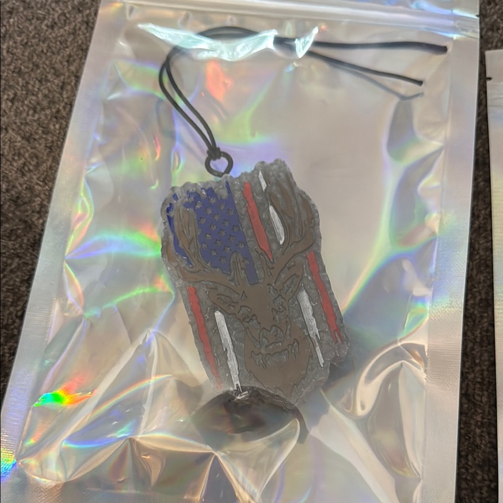 Patriotic Deer Freshie Black Ice